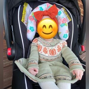 Max Studio 6 month baby girl fall pumpkin sweater dress